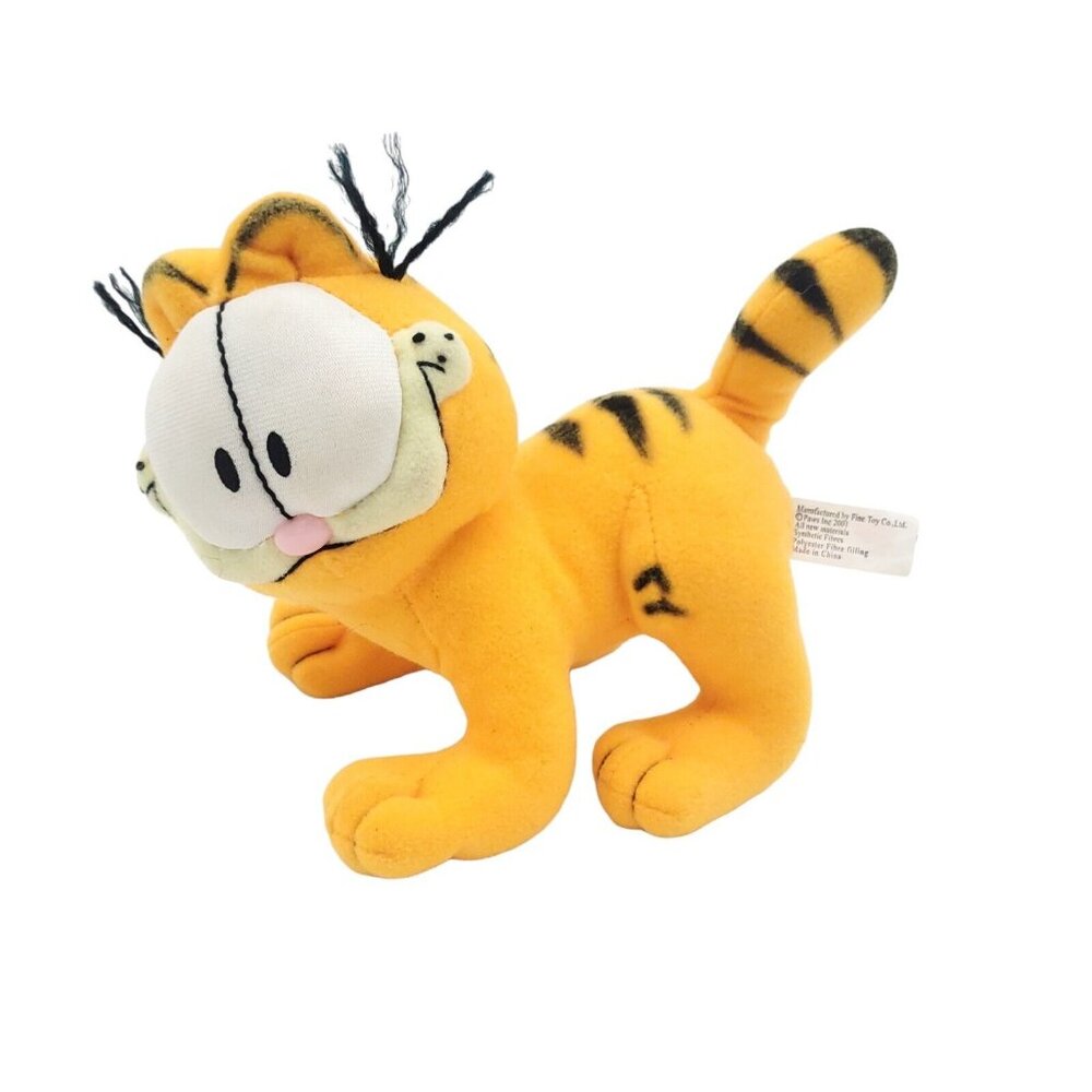 VTG 2001‎ Garfield Yellow Cat Stuffed Animal Walking Fine Toy
